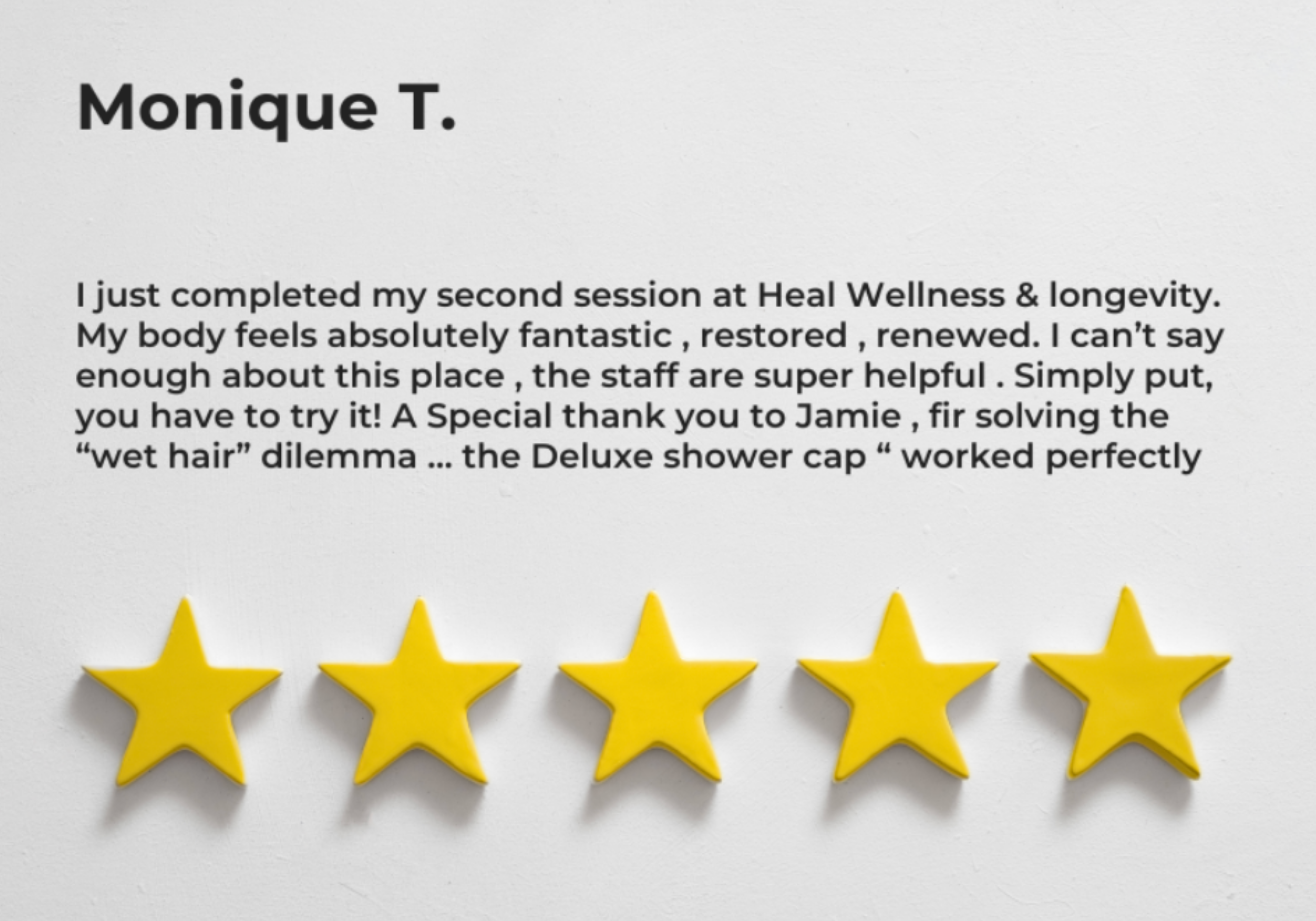 Google review from Monique T.